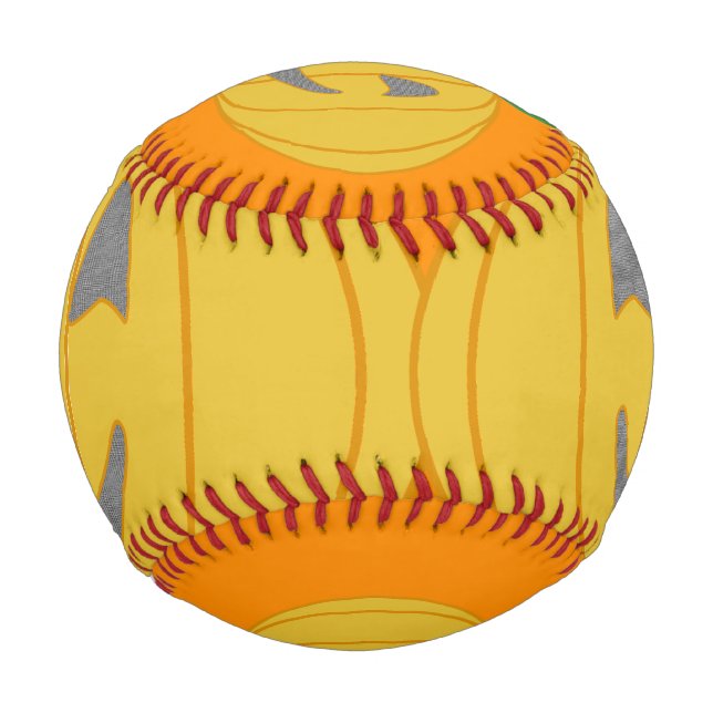 Pelota De Béisbol Calabaza (Anverso)