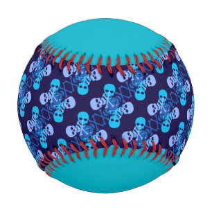 Pelota De Béisbol Calaveras y huesos cruzados
