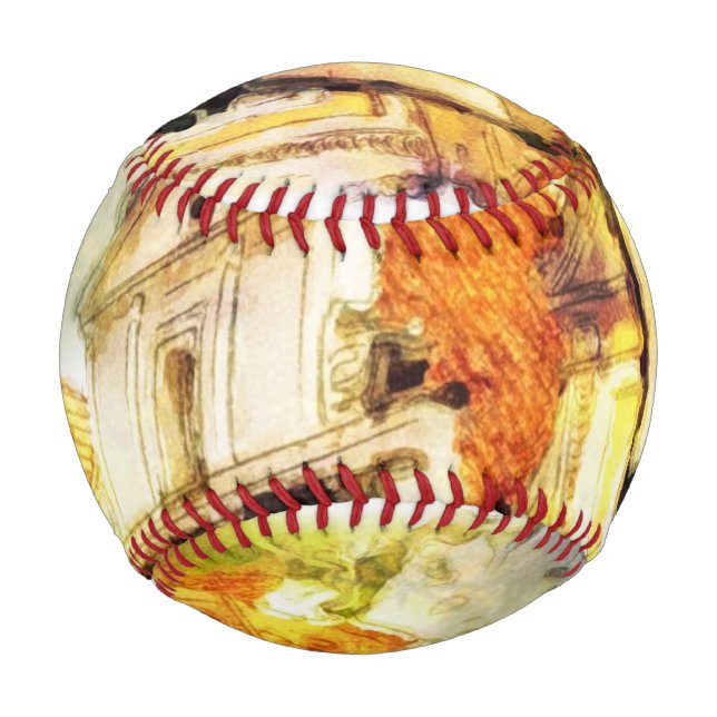 Pelota De Béisbol Calle en la parte antigua de Praga (Anverso)