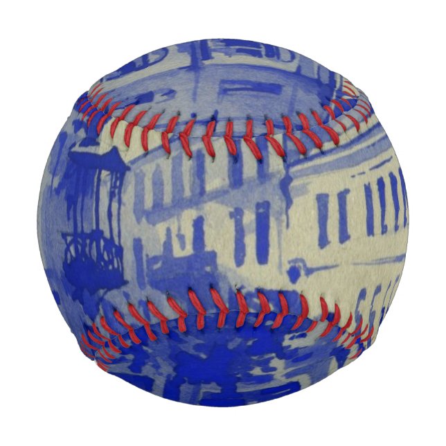 Pelota De Béisbol Calles pequeñas en el casco antiguo (Anverso)