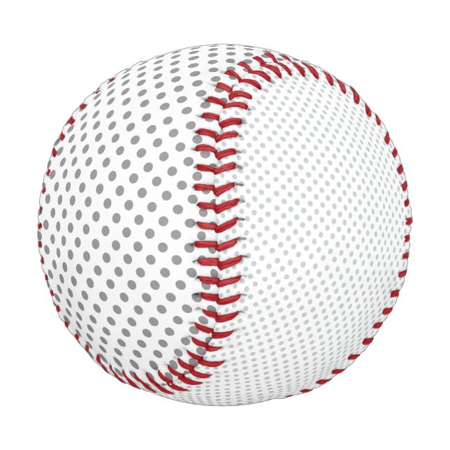Pelota De Béisbol Cambiar puntos de polka gris Cualquier Personaliza (Angular)