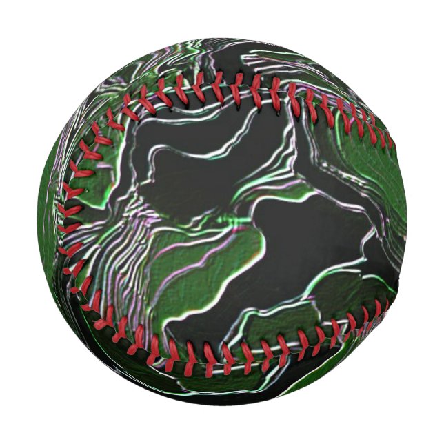 Pelota De Béisbol Camo verde funky (Anverso izquierdo)