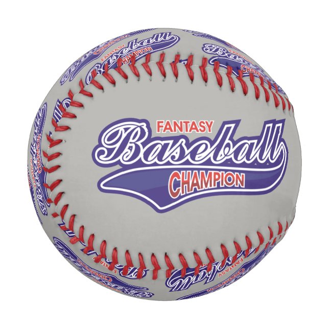 Pelota De Béisbol Campeón de Béisbol de Fantasía (Reverso derecho)