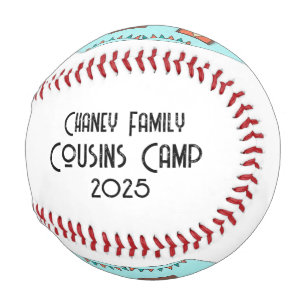 Pelota De Béisbol Campeón retro de Cousins Camp