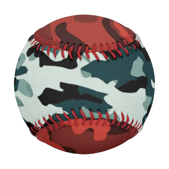 Pelota De Béisbol Camuflaje Colorido (Anverso)