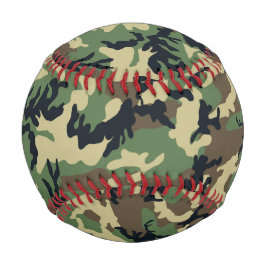 Pelota De Béisbol Camuflaje de Woodland