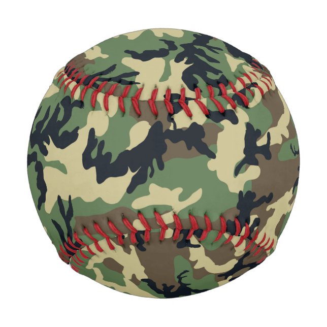 Pelota De Béisbol Camuflaje de Woodland (Anverso)