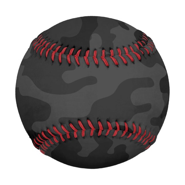Pelota De Béisbol Camuflaje negro (Anverso)