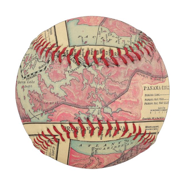 Pelota De Béisbol Canal de Panamá (Anverso)