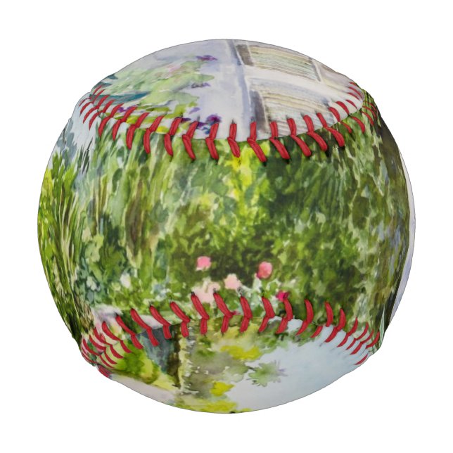 Pelota De Béisbol Canal Rosa Garden (Anverso)