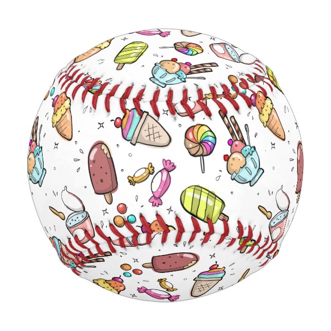 Pelota De Béisbol Candy and Ice Cream (Anverso)