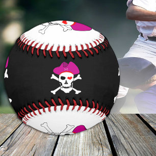 Pelota De Béisbol Capitán Grace y bandera pirata / Deportes piratas