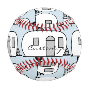 Pelota De Béisbol Caravana Chez Trailer personalizada