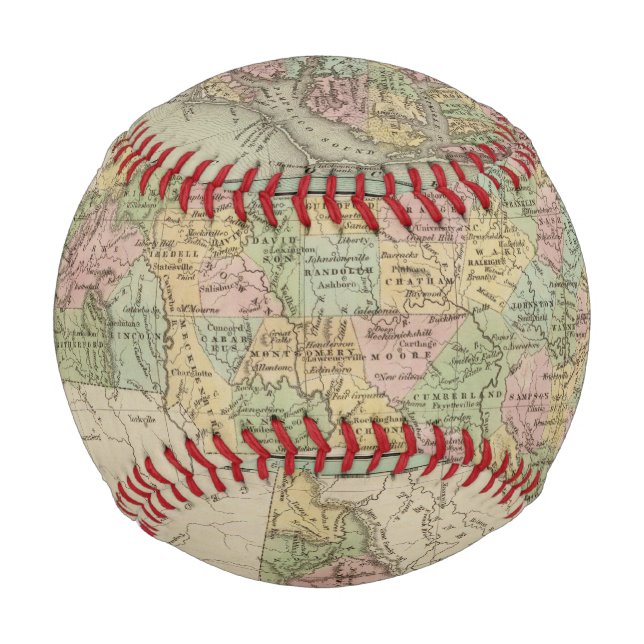 Pelota De Béisbol Carolina del Norte 5 (Anverso)