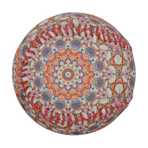 Pelota De Béisbol Carreteras rocosas Rústico Naranja Vintage Kaleid
