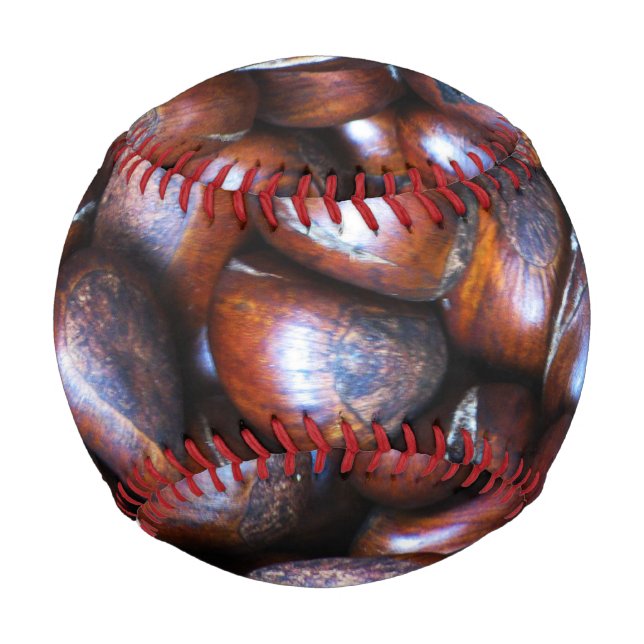 Pelota De Béisbol Castañas (Anverso)