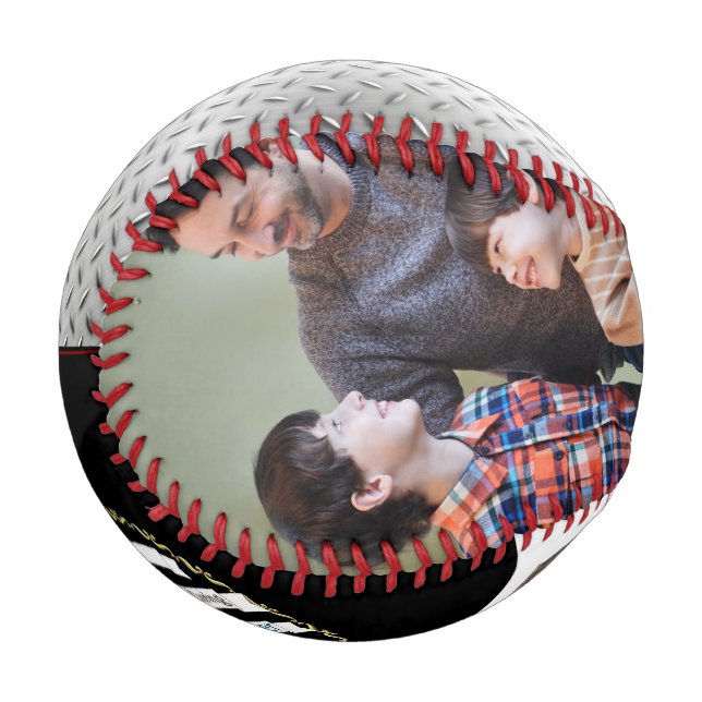 Pelota De Béisbol Castillos medievales Feliz Día del Padre Béisbol (Anverso izquierdo)