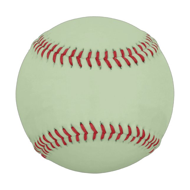 Pelota De Béisbol Celadón verde de jade sólido (Anverso)