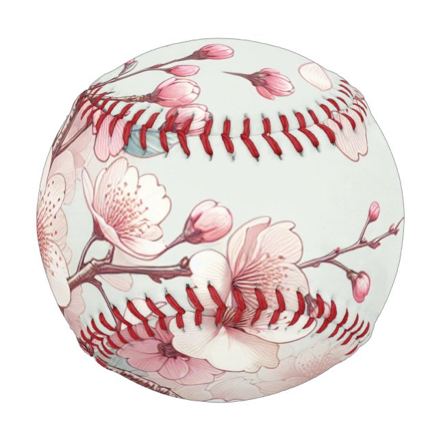 Pelota De Béisbol Cerezo en flor (Reverso)