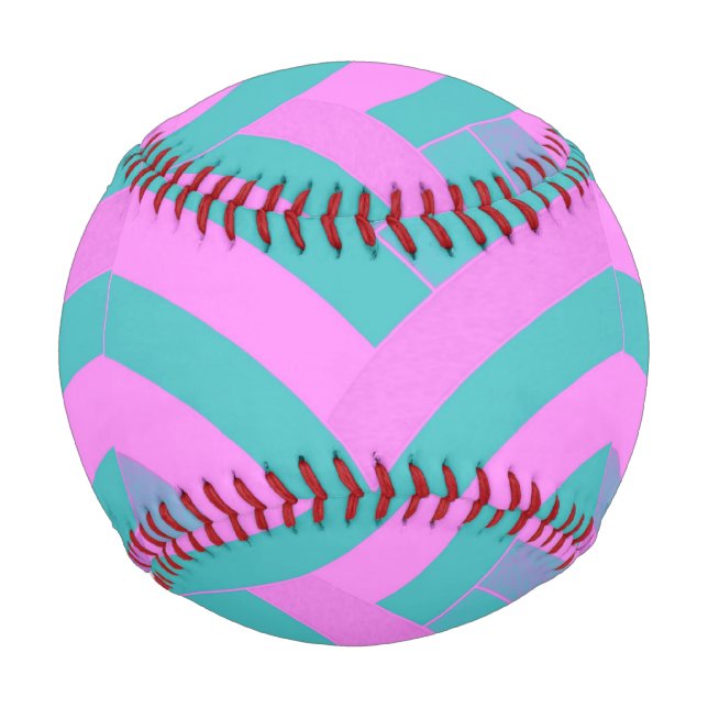 Pelota De Béisbol chevrons modernos y elegantes (Anverso)