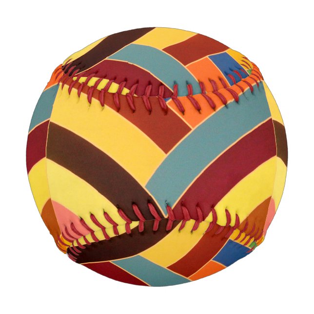 Pelota De Béisbol chevrons modernos y elegantes (Anverso)