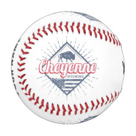 Pelota De Béisbol Cheyenne City Wyoming Estados Unidos Vintage USA