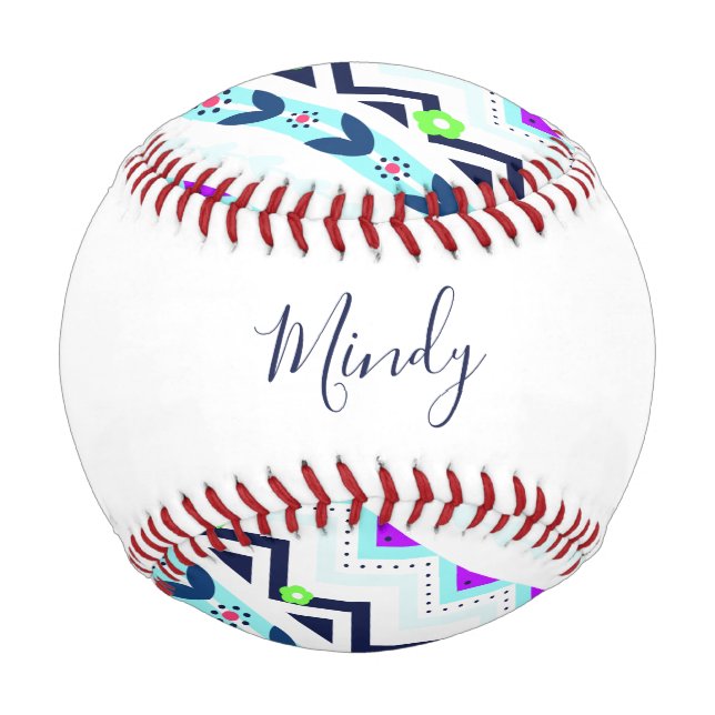 Pelota De Béisbol Chica Aztec (Reverso)