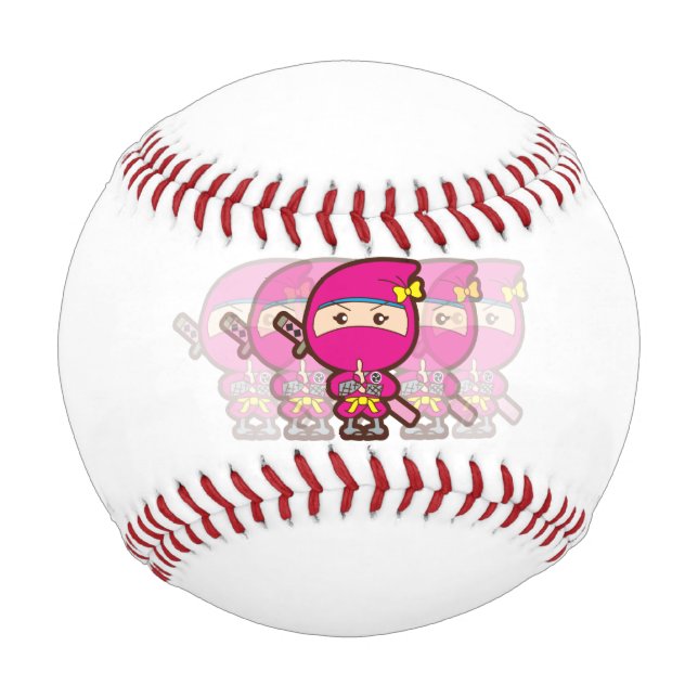 Pelota De Béisbol Chica Ninja (Anverso)