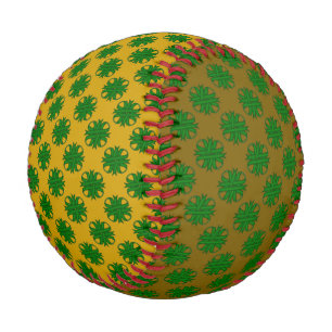 Pelota De Béisbol Cinta de enamoramiento verde esmeralda por Kenneth