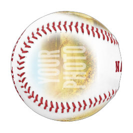 Pelota De Béisbol Círculo Fotos Y Nombres PERSONALIZADOS