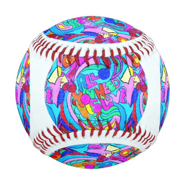 Pelota De Béisbol circulos de amor de pimienta (Anverso)