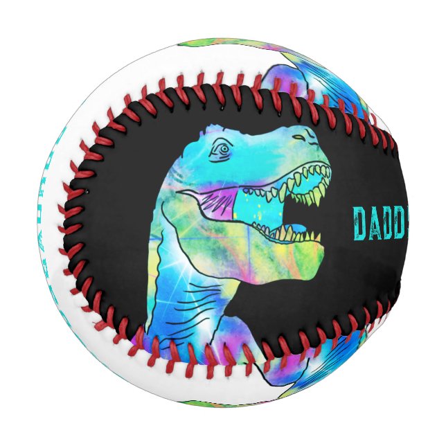 Pelota De Béisbol Cita divertida de papá de dinosaurio (Anverso izquierdo)