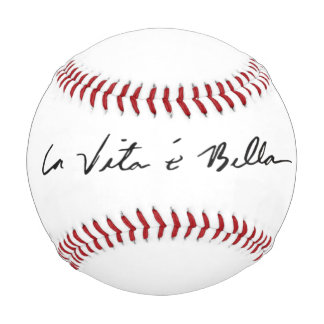 Pelota De Béisbol cita italiana la vita é bella béisbol