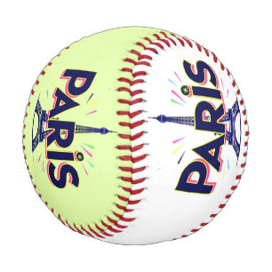 Pelota De Béisbol Ciudad de las Luces: Arte de tipografía negrita de