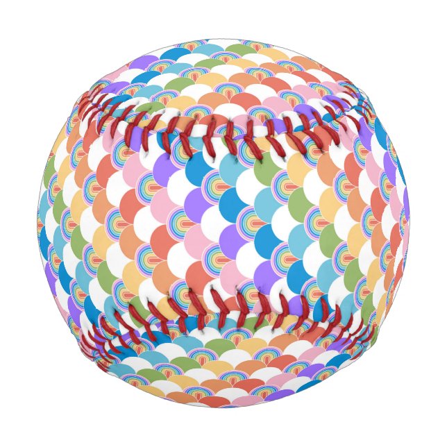 Pelota De Béisbol Clama arcoiris (Anverso)