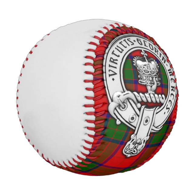 Pelota De Béisbol Clan Donnachaidh (Robertson) Escudo y Tartán (Angular)