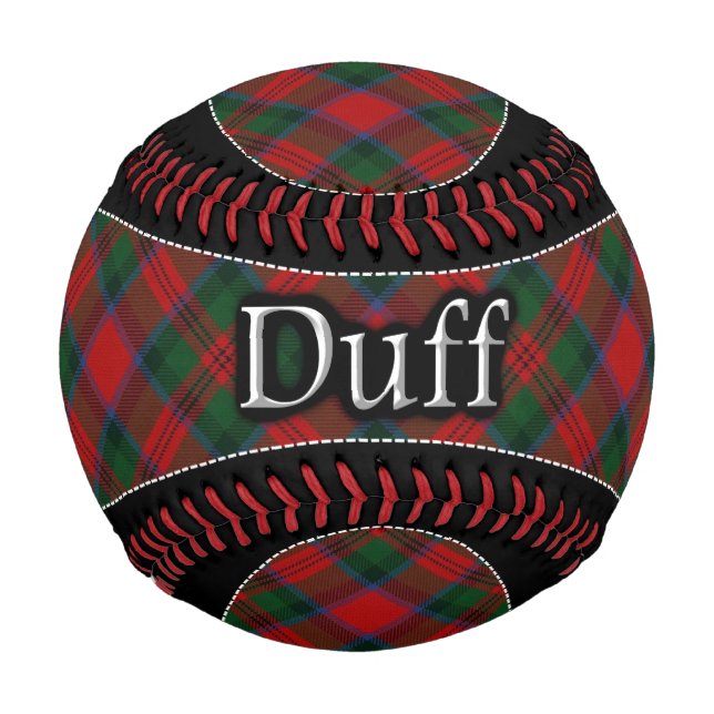 Pelota De Béisbol Clan Duff MacDuff Scottish Dream Tartán (Anverso)