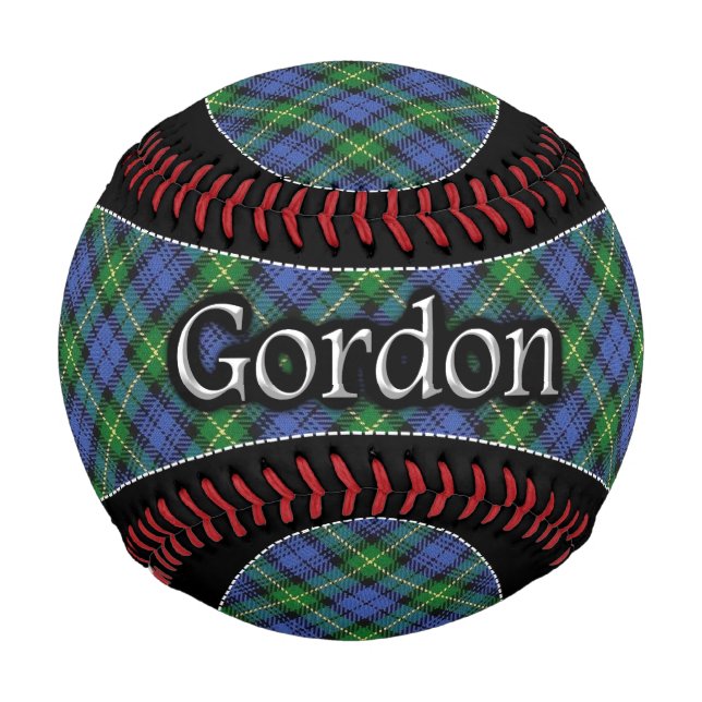 Pelota De Béisbol Clan Gordon Scottish Dream Tartan (Anverso)