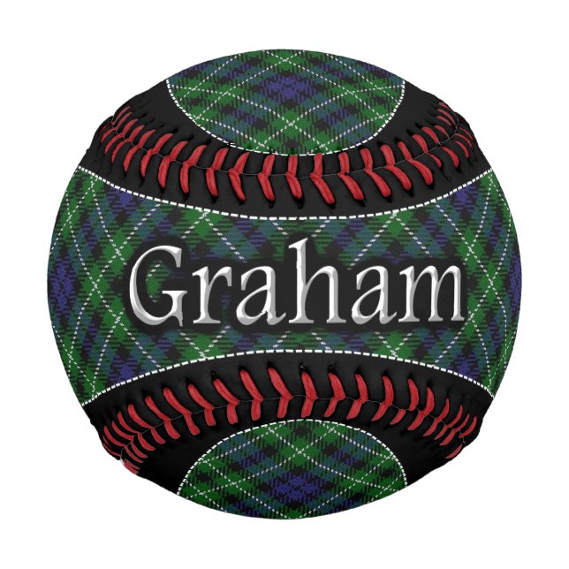 Pelota De Béisbol Clan Graham Scottish Dream Tartan (Anverso)