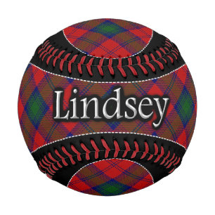 Pelota De Béisbol Clan Lindsey Lindsay Scottish Dream Tartán
