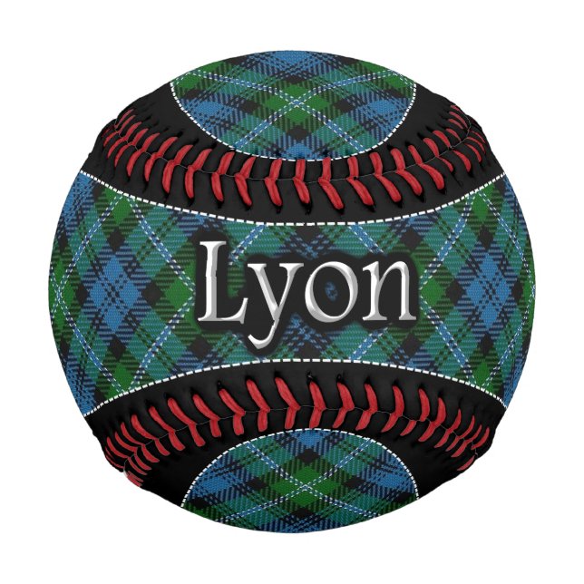 Pelota De Béisbol Clan Lyon Scottish Dream Tartán (Anverso)