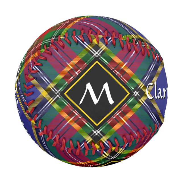 Pelota De Béisbol Clan MacBeth Tartan Baseball (Anverso izquierdo)