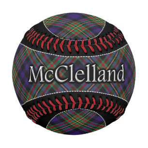 Pelota De Béisbol Clan McClelland MacLellan Scottish Dream Tartán