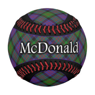 Pelota De Béisbol Clan McDonald MacDonald Scottish Tartan