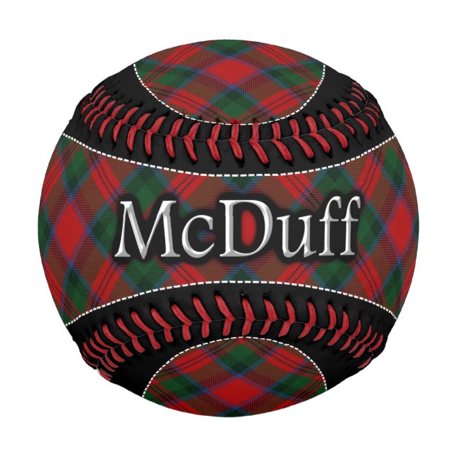 Pelota De Béisbol Clan McDuff MacDuff Scottish Dream Tartán (Anverso)