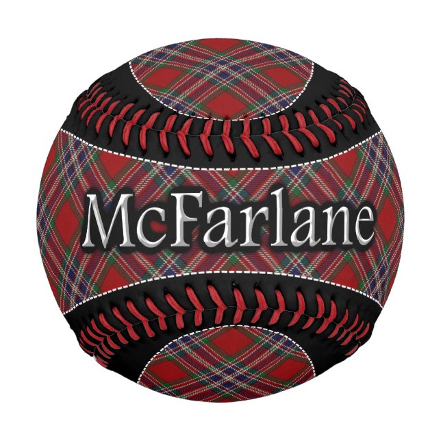 Pelota De Béisbol Clan McFarlane MacFarlane Scottish Dream Tartán (Anverso)