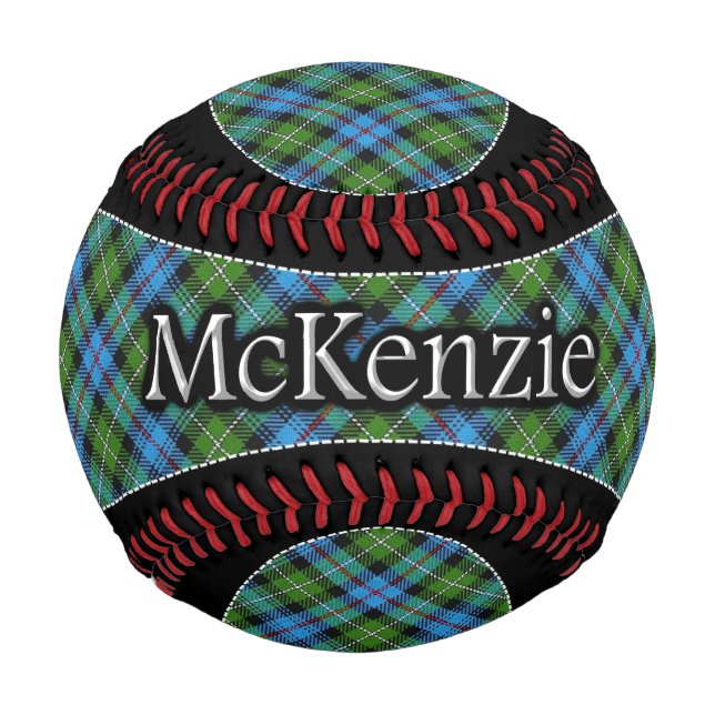 Pelota De Béisbol Clan McKenzie MacKenzie Scottish Dream Tartán (Anverso)