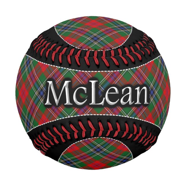 Pelota De Béisbol Clan McLean MacLean Scottish Dream Tartán (Anverso)