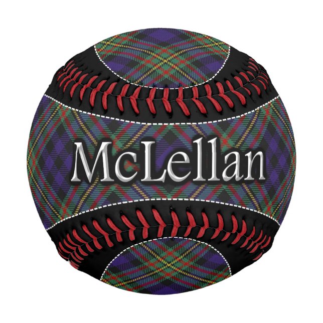 Pelota De Béisbol Clan McLellan MacLellan Scottish Dream Tartán (Anverso)