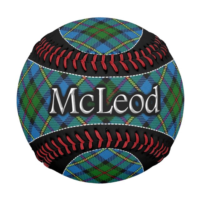 Pelota De Béisbol Clan McLeod MacLeod Scottish Dream Tartán (Anverso)